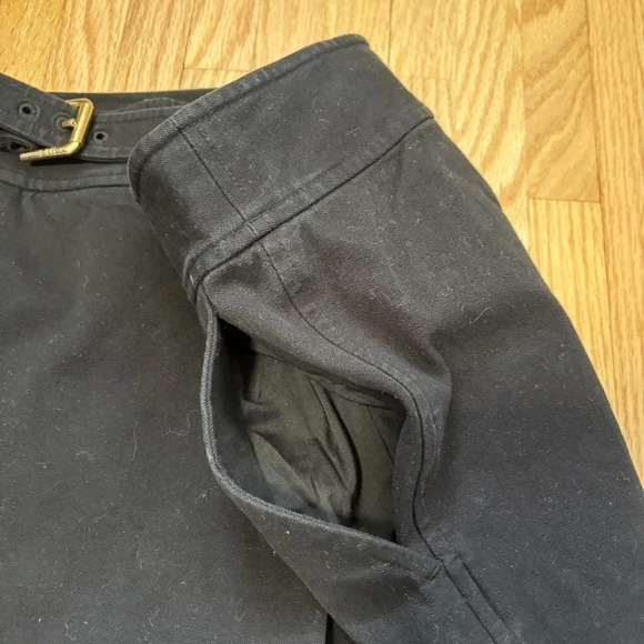 Lauren Ralph Lauren | Black Pants with Gold Tone Trim Side Buckle EUC  Size 10 - Picture 6 of 9